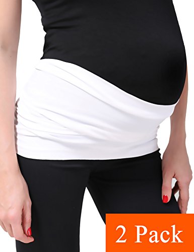 Maternity Band Seamless Belly Support Bands for Pregnancy Women 2 Pack