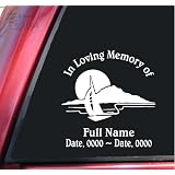 Personalized In Loving Memory Vinyl Decal Sticker - Sail Away