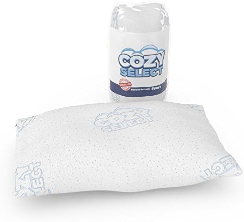 Shredded Memory Foam Pillow with Removable Bamboo Cover - Stay Cool Hotel Quality Pillows Are Hypoallergenic &amp; Help with Snoring, Migraines, Neck &amp; Back Pain, Insomnia, TMJ, and Asthma (King)