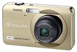 Casio EXILIM EX-Z90 GD Digitalkamera (12,1 Megapixel, 3-fach opt. Zoom, 6,9 cm (2,7 Zoll) Display) champagner