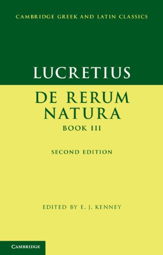 Lucretius: De Rerum Natura Book III: 3 (Cambridge Greek and Latin Classics)