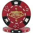 100 Fabulous Las Vegas Tri-Color Poker Chips - $5 Red