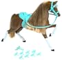 BARBIE HORSE "SPARKLE BEAUTIES" PINK SADDLE AND REINS