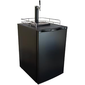Keggermeister KM2800BK Kegerator Full-Size Single-Tap Beer Refrigerator and Dispenser