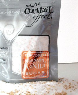 Caramel Vanilla Cocktail Sugar, drink rimmer by rokz design group