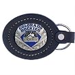 Colorado Rockies Large Leather/Pewter Key Ring - MLB Baseball Fan Shop Sports Team Merchandise