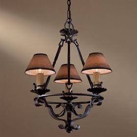 Minka 903-08 Mission Inn 3-L Chandelier Rep, Antique Iron by Minka