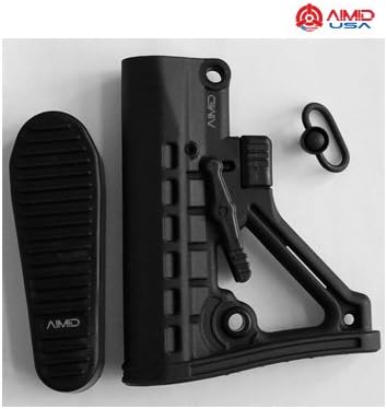 AIMID AR 15 Predator Shell Mil'spec Heavier 3pc Black StockPlate 223 Model