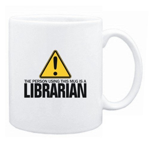 New  The Person Using This Mug Is A Librarian  Mug Occupations
