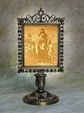 Review The Porcelain Garden  / Good Shepard Lithophane Victorian Stand Antique Brass