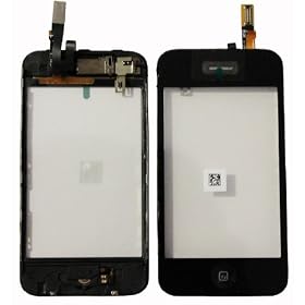 iPhone 3gS Screen Repair Kit : Apple iPhone 3gS Lcd Glass Screen Cover with Touch Screen Digitizer, Frame, Home Flex Button, Ear Speaker