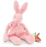 Bunnies by the Bay Silly Buddy Bunny, Pink with Pacifier Holder