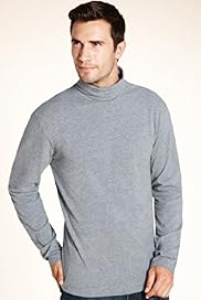 2 Longer Cotton Rich Roll Neck T Shirt