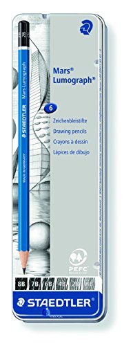 Staedtler lumograph graphite drawing and sketching penc…