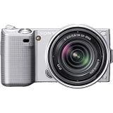 Sony a NEX 5K - Digital camera - prosumer - 14.2 Mpix - Sony 18-55mm OSS lens - optical zoom: 3 x - supported memory: MS Duo, SD, MS PRO Duo, SDXC, MS PRO-HG Duo HX, SDHC, MS PRO-HG Duo - silver