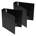 Heavy-Duty Vinyl Reference Binder  Black (2-ea.)