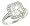 Pave Set Engraved Diamond Ring .37cttw (cz ctr)