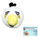 Angry Birds Plush - Fuzzy Feather Toppers - WHITE BIRD  (2 inch)