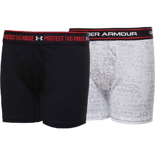 Under Armour 2 Pack Printed Boxerjock Boys
