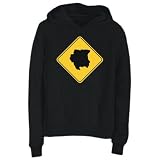 Hoodie Womens Black  Suriname Map  Countries