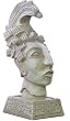 King Pacal Head Statue on Ceremonial Base