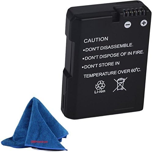 Nikon 27126 EN-EL 14A Rechargeable Li-Ion Battery (Grey) (BULK PACKAGING) + Microfiber Cloth for Nikon Coolpix