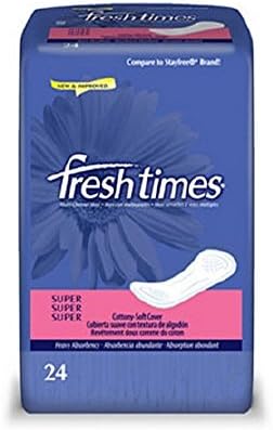 Feminine Pad FreshTimes Maxi with Wings Super Absorbency 24/BG 12BG/C DMFFIRST QUAL