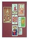 II the High Priestess, Seven Tarot Cards from Different Packs Art Giclee Poster Print, 18x24