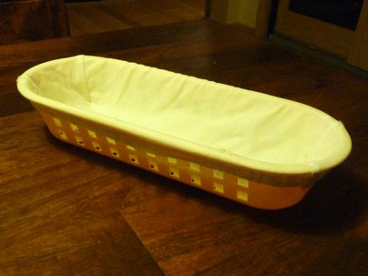 Lined Bread Proofing Basket - Oblong