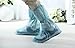 niceeshop(TM) 1 Pair Plastic Anlti-slip Waterproof Rainproof Men Shoes Cover-Blue(XL Size)