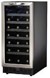 Danby 34 Bottle, Built-In Wine Cooler, DWC1534BLS (Black) (34.06H x 15W x 24.75D)