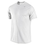 Nike White Legend Dri Fit Poly Short Sleeve Top