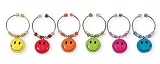 Boston Warehouse Happy Kitchen Wine Charm, Set of 6