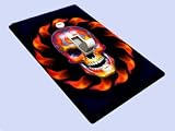 Skull Flame Wheel Decorative Switchplate Cover