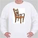 Sweatshirt with Pennsylvania, chair, Philadelphia, wooden, legs, furniture X-Large White
