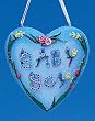 Beautiful Baby Boy Flower Heart Christmas Ornament #W1988