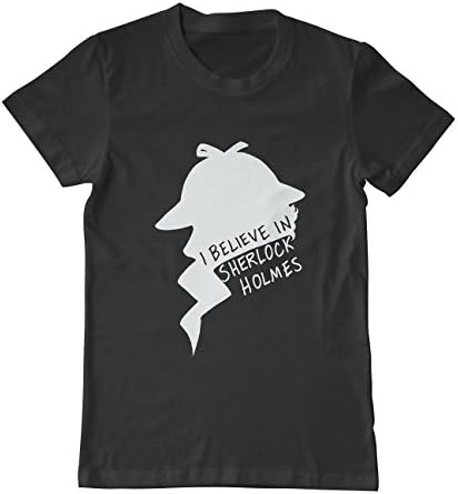 Sherlock Believe In Sherlock Holmes I Design Men's Cotton Black T-Shirt
