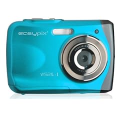 Easypix W524-I Aqua Digitalkamera (5 Megapixels, 6,1 cm (2,4 Zoll) Display, Macro wasserdicht) eisblau