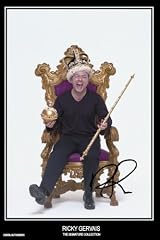 Ricky Gervais signed autograph print - HALF PRICE