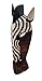 Things2Die4 Set of 2 Hand-Carved African Zebra and Giraffe Mask Wall Hangings for Safari Splendor - 12 Inches High - Easy To Hang - Great For Bedrooms and Bathrooms