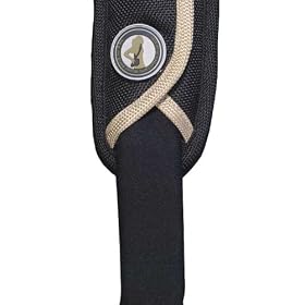 Sun-Sniper-Strap en noir et or, confort et ergonomie - fixation via vis standard 1/4