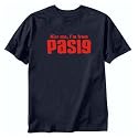 T-SHIRT NAVY BLUE " KISS ME , I'M FROM PASIG " PHILIPPINES