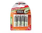 Produkt-Bild: Ansmann 5035442 Mignon AA 2500 mAh NiMH maxE+ Akku 4er Set