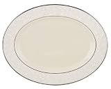 Lenox Pearl Innocence Platinum Banded Ivory 13-Inch Oval Platter