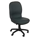 3460 Series Pushbutton High Back Swivel/ Tilt Chair - Coal/ Black