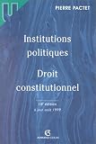 Institutions politiques, droit constitutionnel