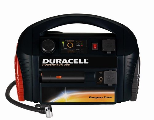 Duracell DPP-300EP Powerpack 300 with Built-in 300-watt Inverter and 250 PSI Air Compressor