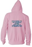 It's hard to be humble when you're a Steelers Fan Youth Zippered Hooded (Hoody) Sweatshirt Fleece Jacket PINK LARGE