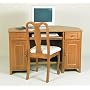 Corner Computer Desk – Oak