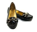 AUTHENTIC COACH OTISSA STITCHED SIGNATURE PATENT LOAFER (Chestnut, Size 8.5M)